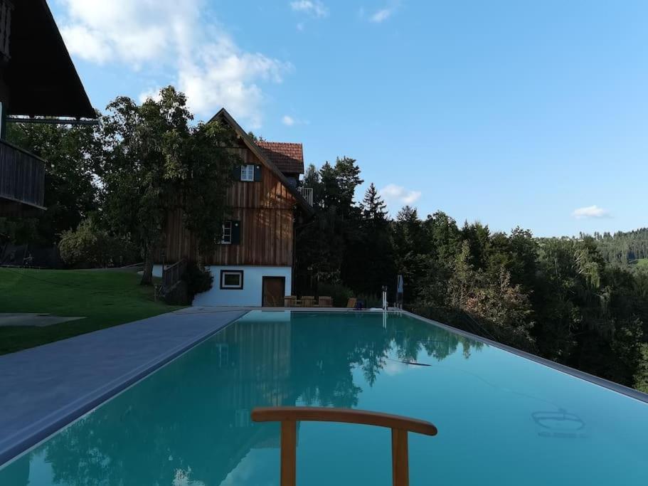Chalet-Suedsteiermark - Traumhafte Aussicht, Infinity Pool, Privatsphaere, Klima Und De-Luxe Ausstattung Schwanberg Экстерьер фото